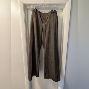 Merona Women's Dark Brown Pinstripe Dress Pants